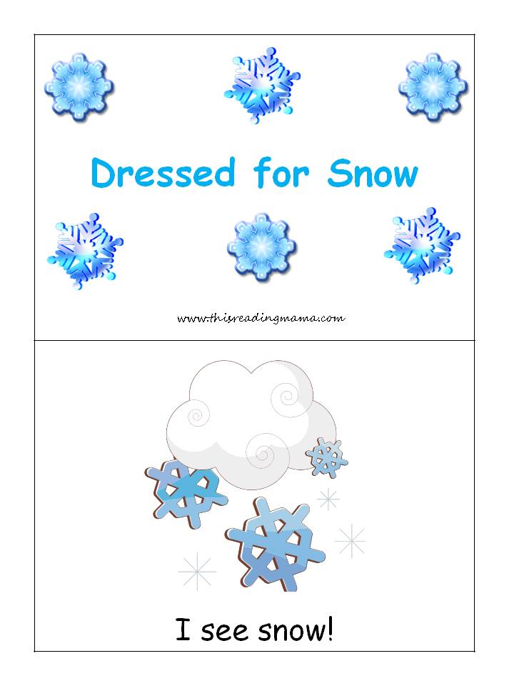 FREE Winter Emergent Reader- Dressed for Snow