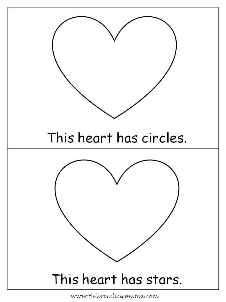 "This Shaped Heart" Emergent Reader: FREE Printable