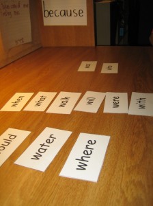 sorting sight words