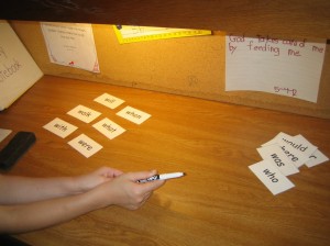 sorting sight words, game