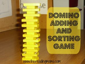 Domino Adding and Sorting Game