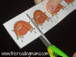 Letter T cutting pattern cards