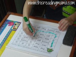 Preschool Sight Word Maze