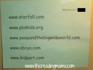kids websites posted by computer