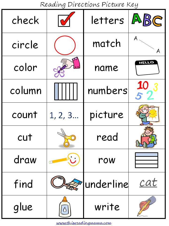 Reading Directions With Independence (FREE Printable Included)