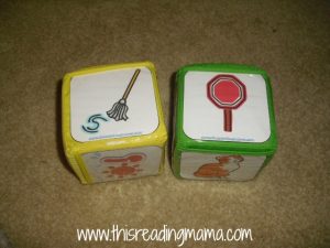 Roll a Rhyme with Education Cubes