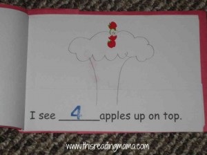 apples up on top emergent reader