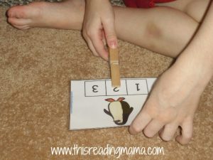 clothes pins and syllables