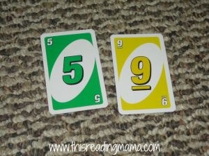 making 59 with Uno Cards
