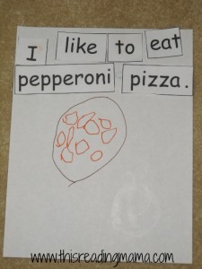 pizza print awareness activity