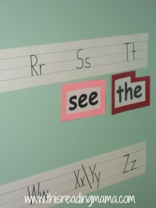 word wall for preschooler