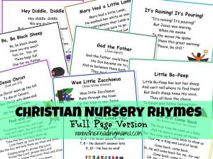 Photo of Christian Nursery Rhymes-Full Page Version