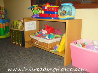 photo of displaying and organizing toys (baby toys)