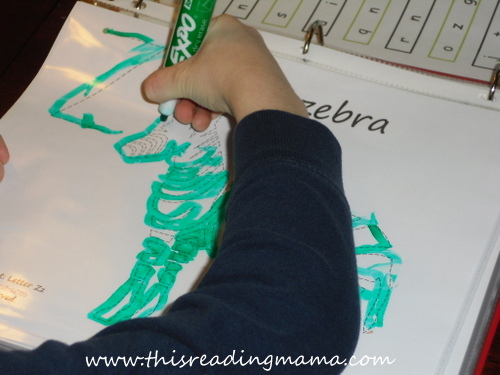 photo of FREE Zebra Tracing Page {This Reading Mama}