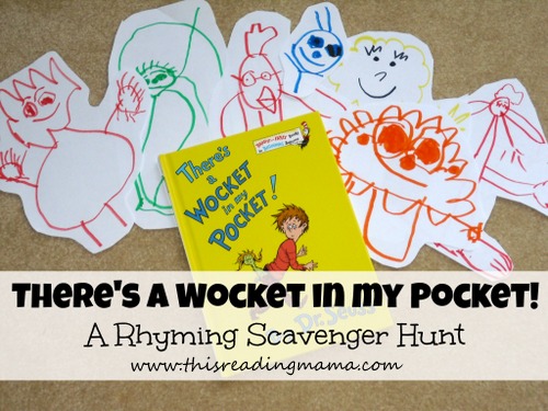 There's a Wocket in my Pocket ~ Rhyming Scavenger Hunt | This Reading Mama