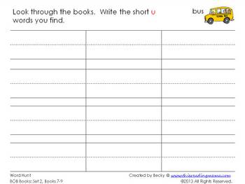 photo of BOB Book Word Hunt Printable Page | This Reading Mama