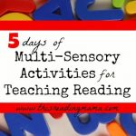 5 Days of Multi-Sensory Activities for Teaching Reading | This Reading Mama