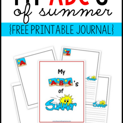 My ABC’s of Summer {a FREE Printable Journal}