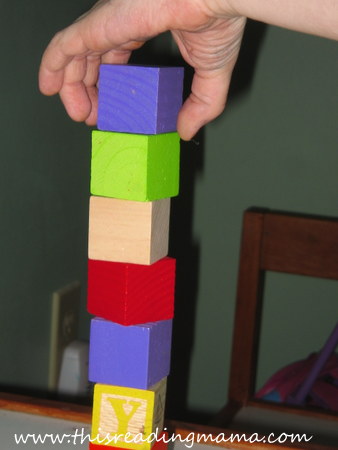 Stack the Blocks Activity, The Struggling Reader | This Reading Mama