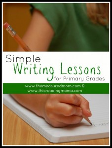 Simple Writing Lessons for Primary Grades | This Reading Mama