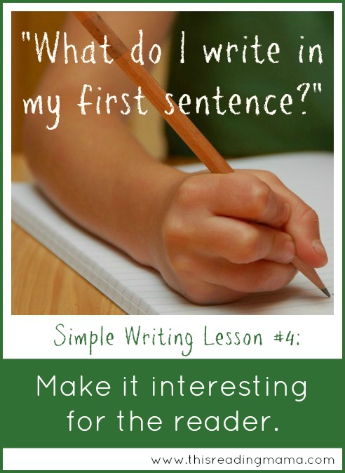 Make it Interesting for the Reader ~ Writing Strategy for Kids | This Reading Mama