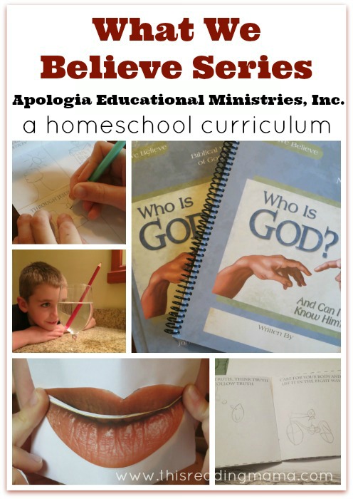 What We Believe Series~ A Homeschool Curriculum by Apologia Educational Ministries, Inc. {Review and Giveaway} | This Reading Mama