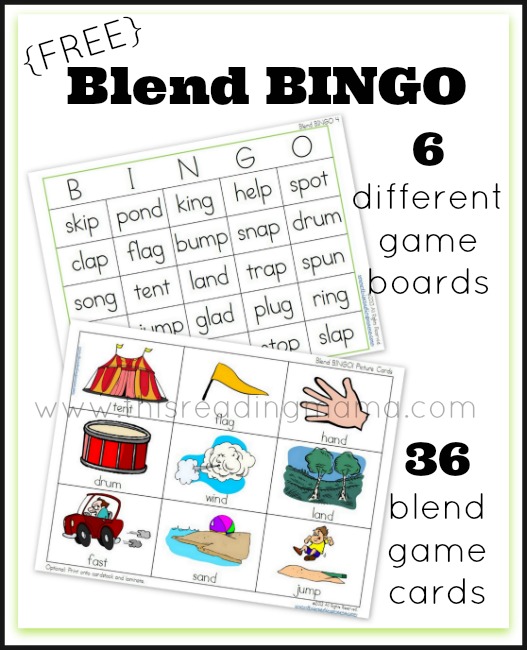 FREE Blend Bingo Word Game | This Reading Mama