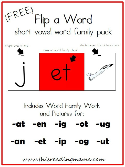 Flip a Word: A Short Vowel Game to Help Readers Blend Words {FREE}