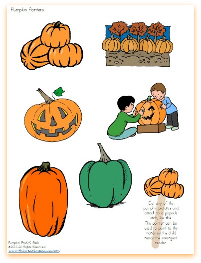 FREE Pumpkin-Themed Pointers for Reading | This Reading Mama 