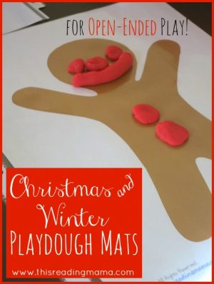 Christmas and Winter Playdough Mats {free download}