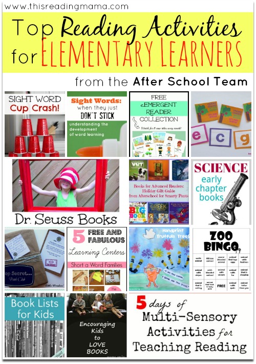 Top Reading Activities for Elementary Learners (from the After School Team) | This Reading Mama