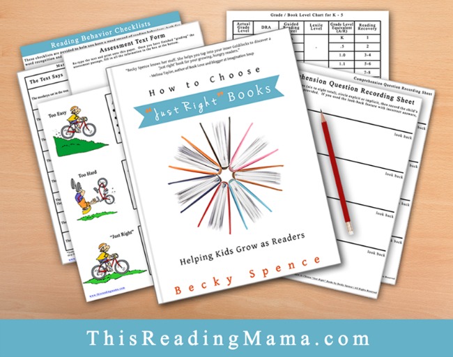 How to Choose Just Right Books Printable Resource Pack for Email Subscribers | This Reading Mama