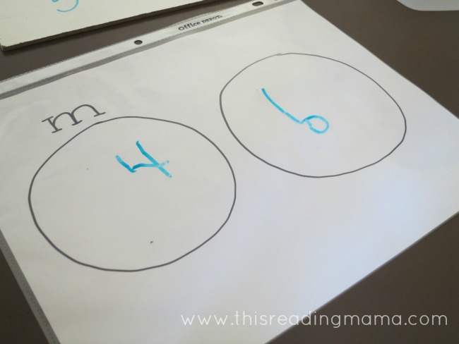 counting m & m candy and writing numbers | This Reading Mama
