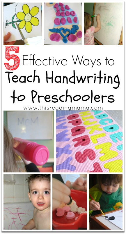5 Effective Ways to Teach Handwriting to Preschoolers | This Reading Mama