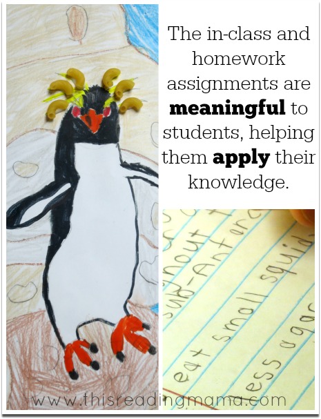 meaningful assignments for both in-class and homework