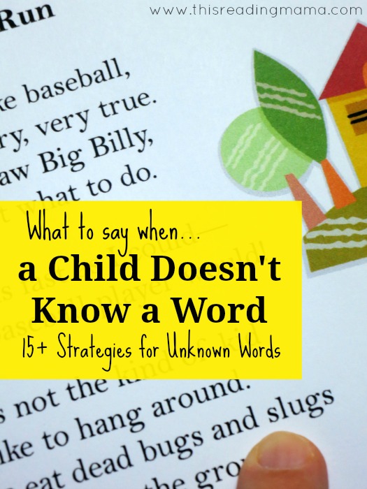 strategies for unknown words