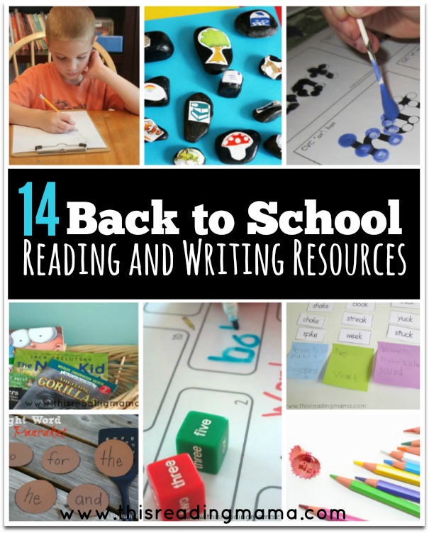 14 Back to School Reading and Writing Resources - This Reading Mama