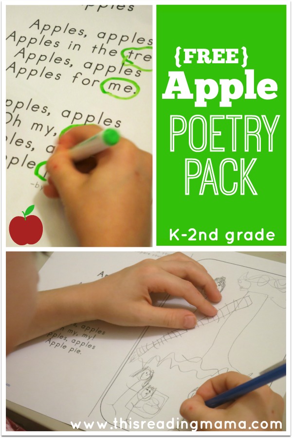 FREE Apple Poetry Pack - This Reading Mama