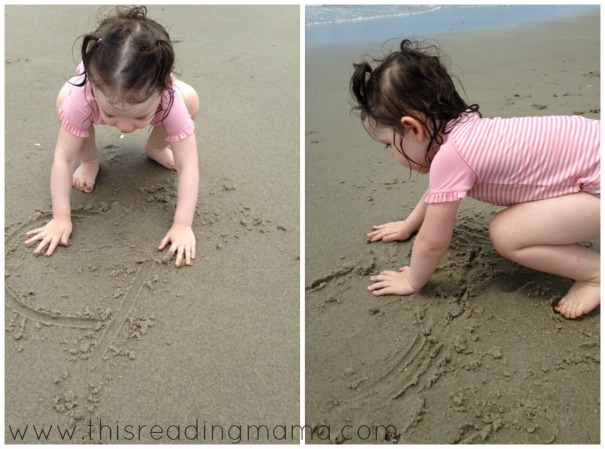erasing letters in the sand