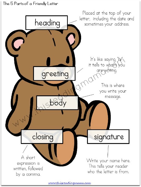Teaching Kids How To Write A Letter free Printable 