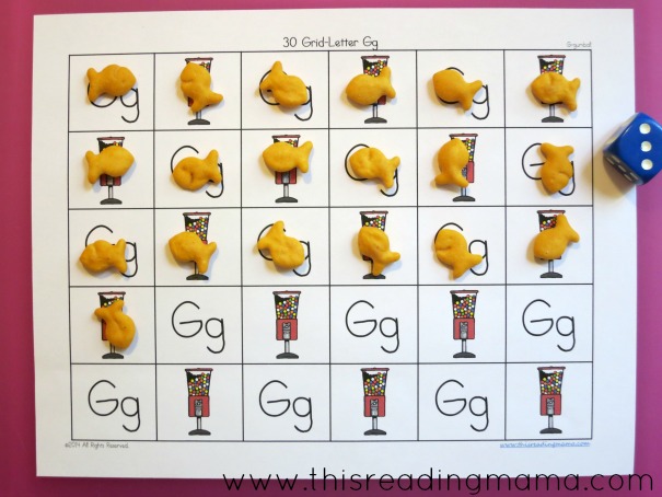 alphabet grid games g is for goldfish