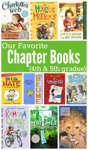 Favorite Chapter Books for 4th and 5th grades - This Reading Mama