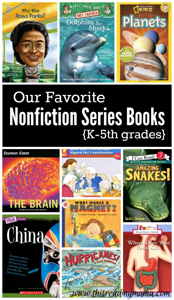 Nonfiction Series Books for K-5th grades | This Reading Mama