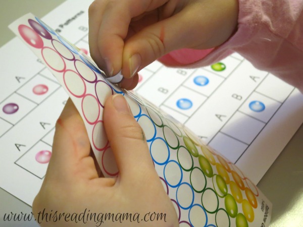 using stickers to create patterns