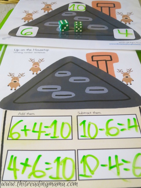 Fact Family Math Game with Addition and Subtraction