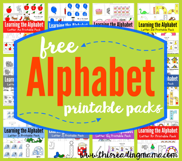 FREE Printable ABC Packs - Learning the Alphabet - This Reading Mama