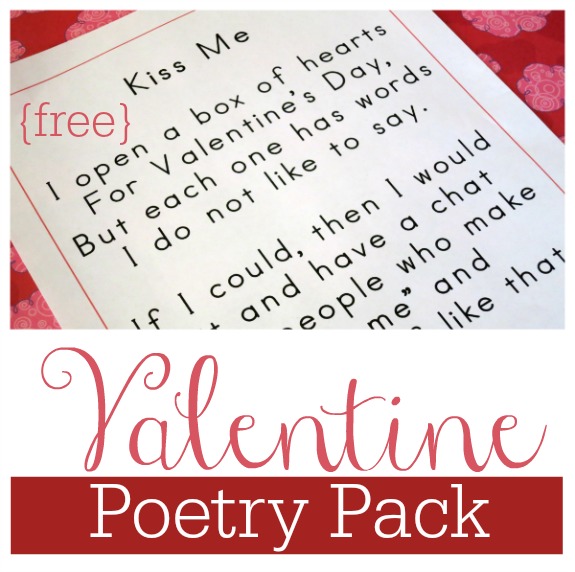 FREE Valentine Poetry Pack This Reading Mama