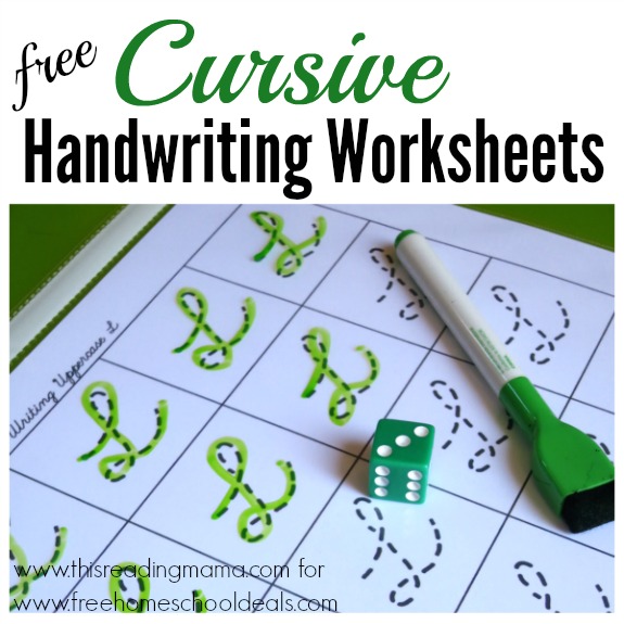 Free Cursive Handwriting Worksheets - square