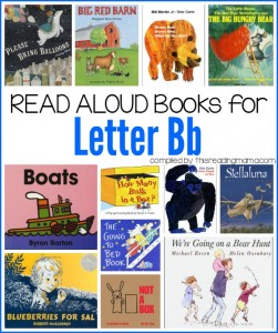 Read Aloud Books for Letter B Book List