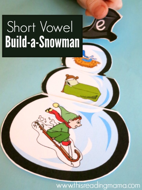 Short Vowel Build-a-Snowman {FREE} - This Reading Mama
